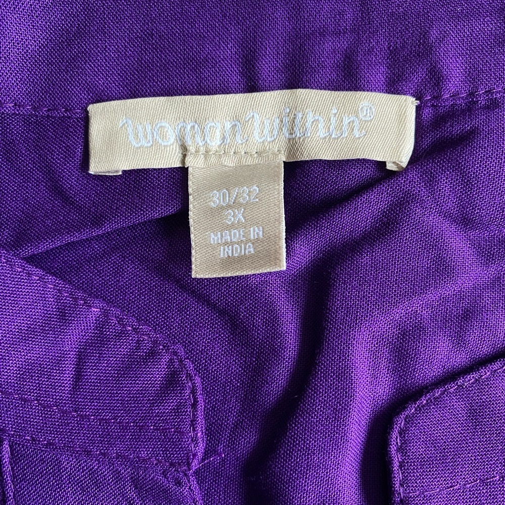 Women’s Within NWT Purple Tunic - plus size 3X - Picture 6 of 9